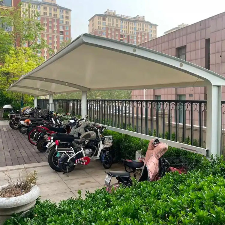 河间市膜结构电动车棚